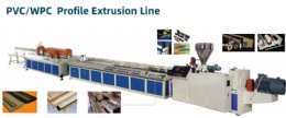 Wood plastic composite profile extrusion machine