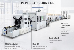 High efficiency HDPE LDPE PE pipe extrusion machine
